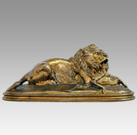 LION DEVORANT UN GUIB (1835)